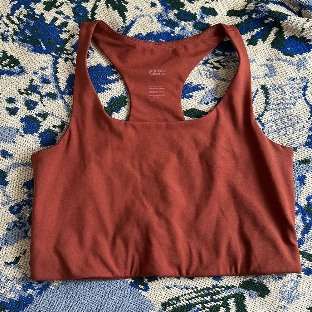Girlfriend Collective Paloma Sports Bra in Sedona